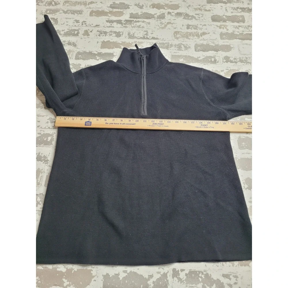 Banana Republic Men's 1/4 Zip Pullover Black Medium‎